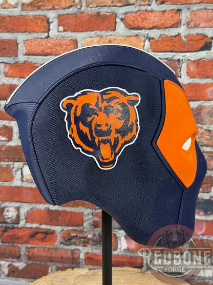 Chicago-Inspired Orange and Navy Blue Masked Mercenary Mask