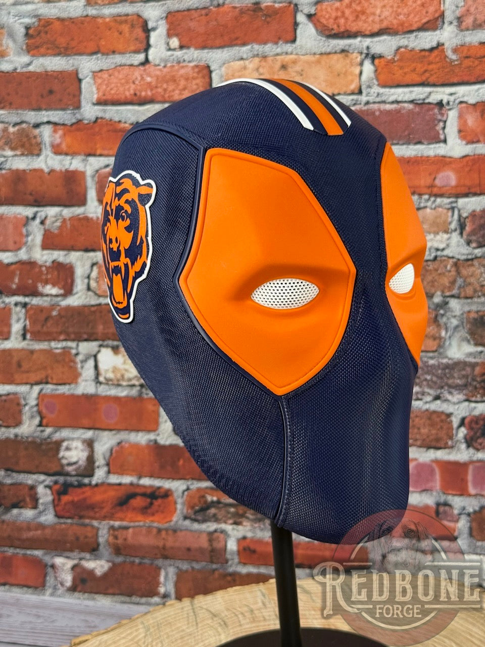 Chicago-Inspired Orange and Navy Blue Masked Mercenary Mask