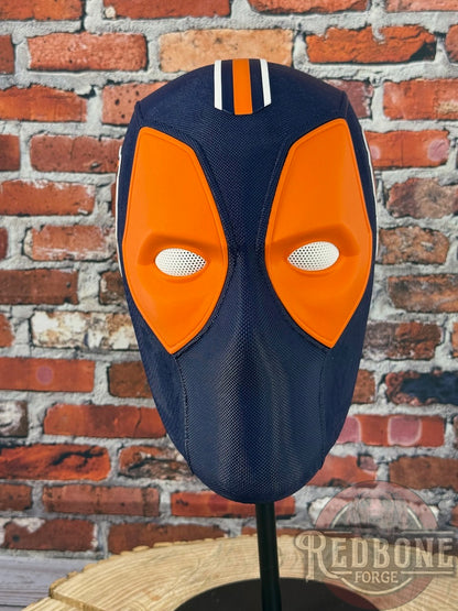 Chicago-Inspired Orange and Navy Blue Masked Mercenary Mask