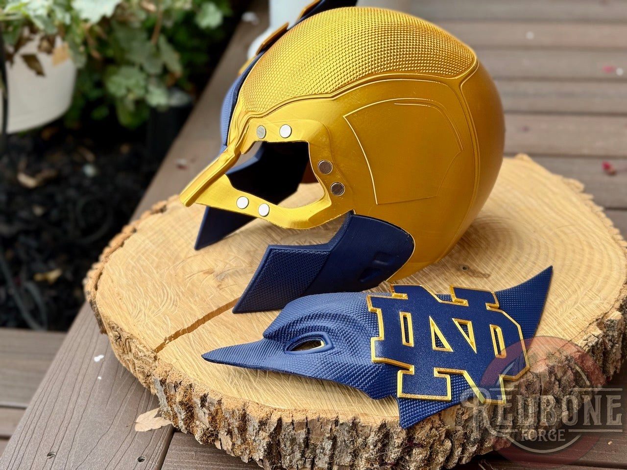 ND-Inspired Gold & Navy Mutant Cowl