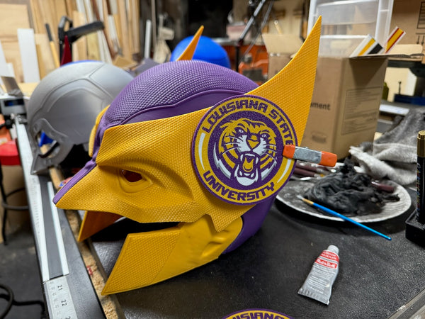 Lsu Tigers Wolverine 3D Printed Helmet