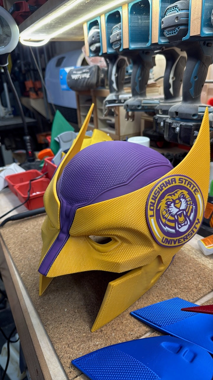 Louisiana-Inspired Purple & Gold Mutant Cowl