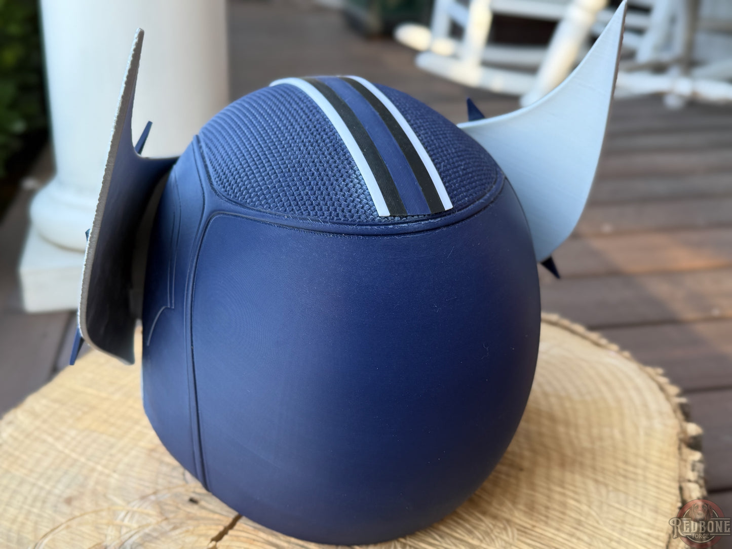 Dallas-Inspired Navy Blue & Silver Mutant Cowl