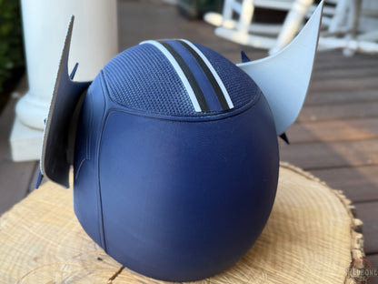 Dallas-Inspired Navy Blue & Silver Mutant Cowl