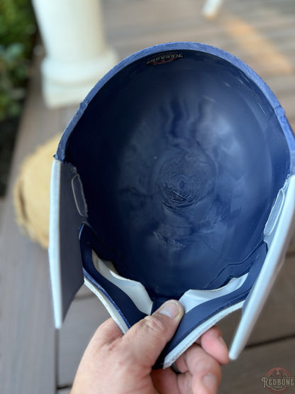 Dallas-Inspired Navy Blue & Silver Mutant Cowl