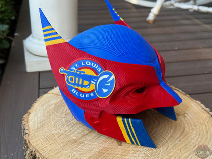 St. Louis Inspired Retro 90s Red, Yellow, and Blue Mutant Cowl