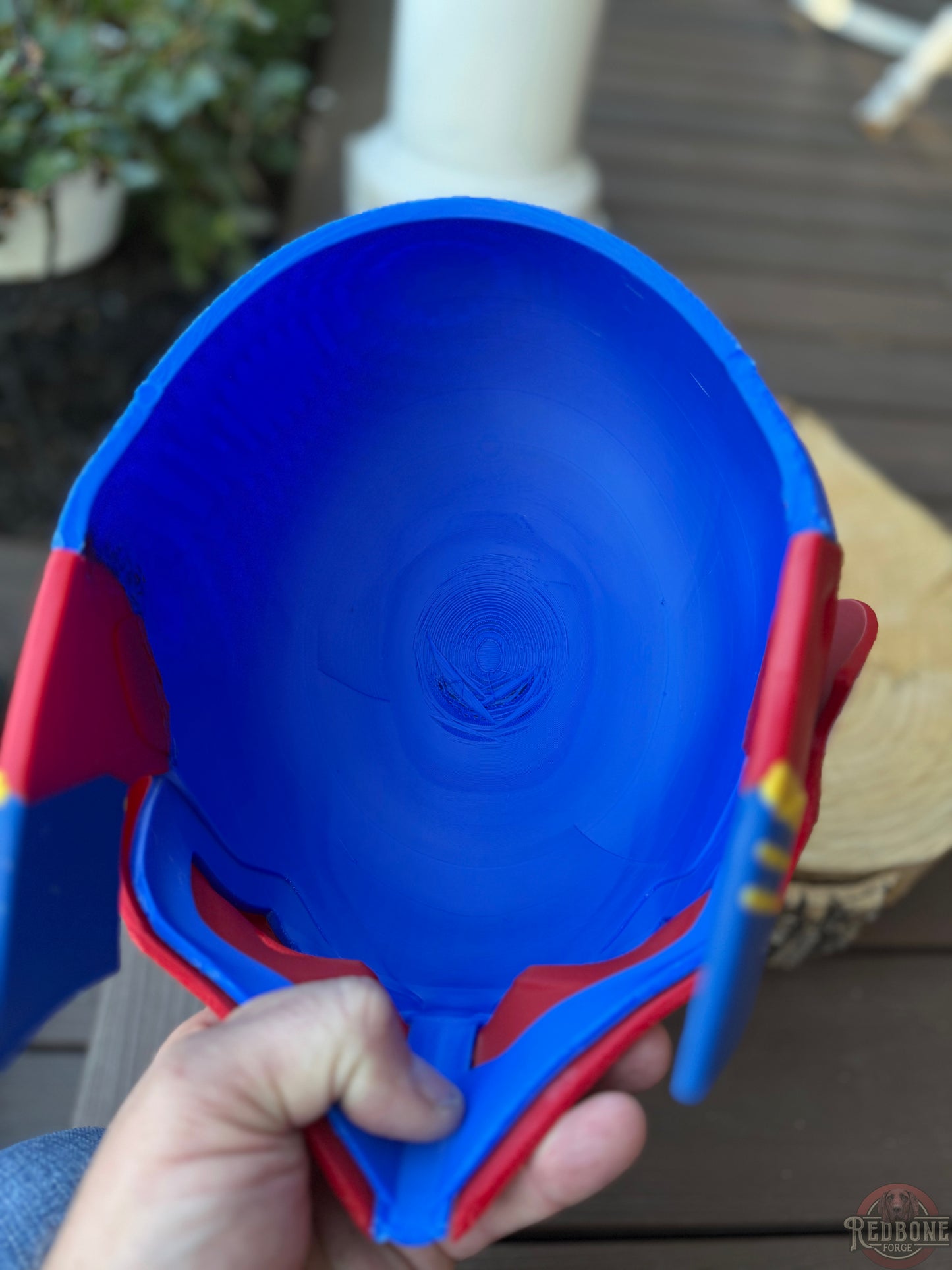 St. Louis Inspired Retro 90s Red, Yellow, and Blue Mutant Cowl