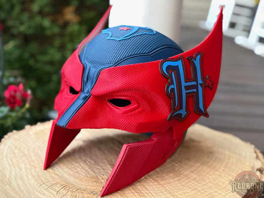 Houston-Inspired Blue & Red Mutant Cowl