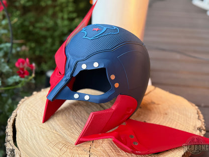 Houston-Inspired Blue & Red Mutant Cowl