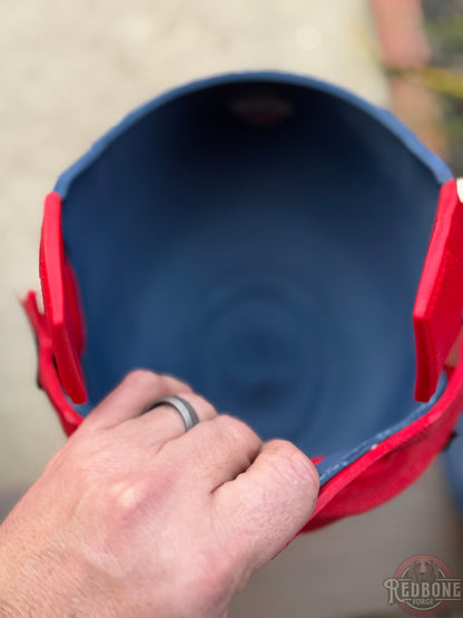 Houston-Inspired Blue & Red Mutant Cowl