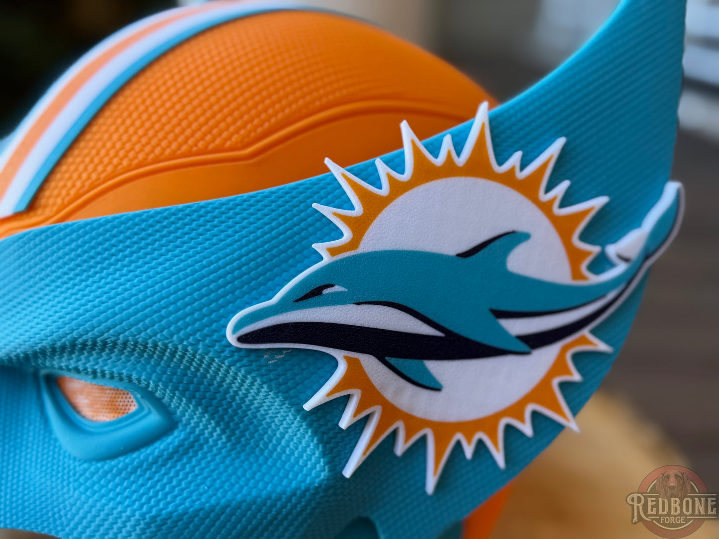 Miami-Inspired Teal & Orange Mutant Cowl