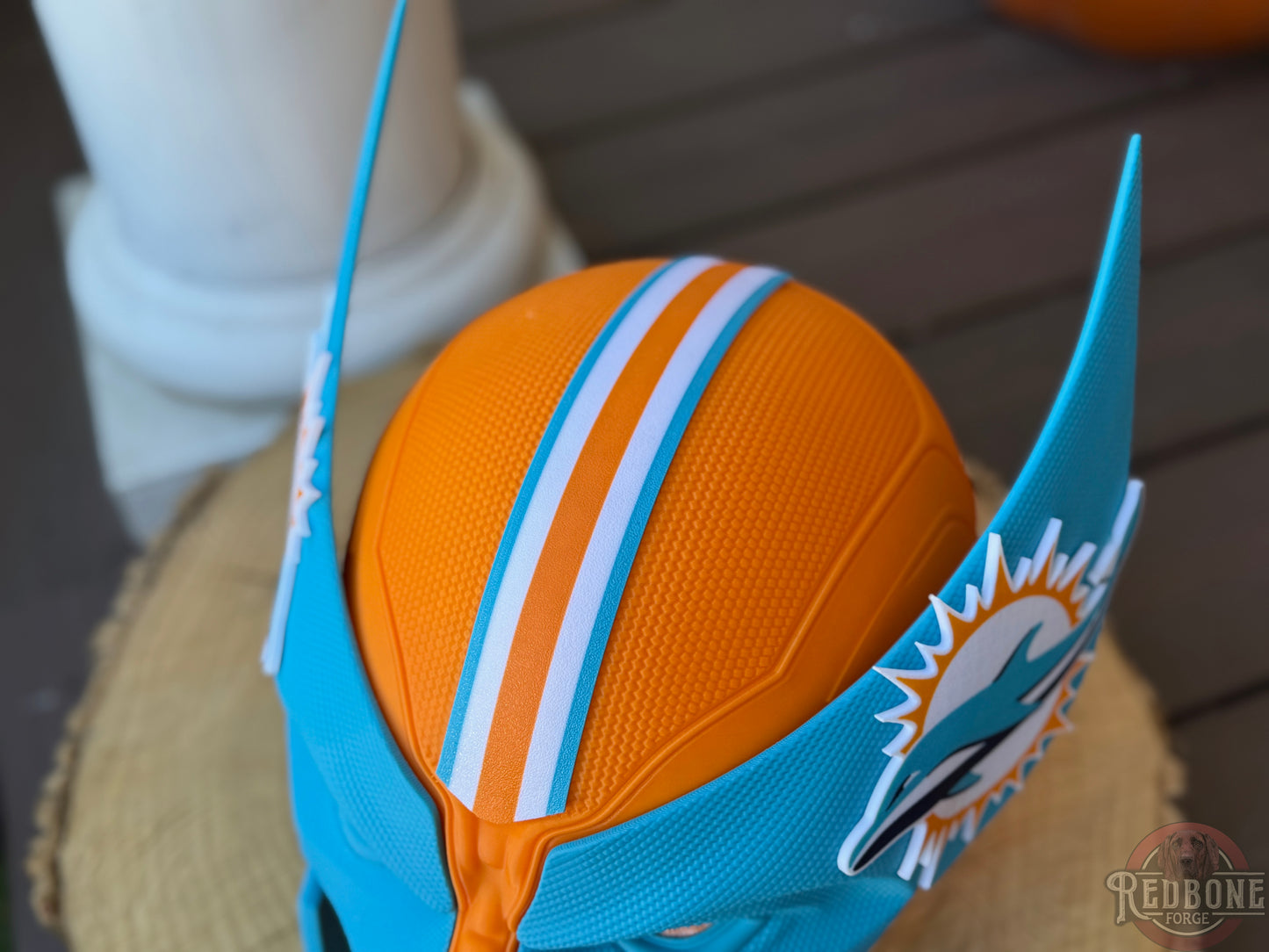 Miami-Inspired Teal & Orange Mutant Cowl