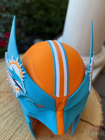 Miami-Inspired Teal & Orange Mutant Cowl