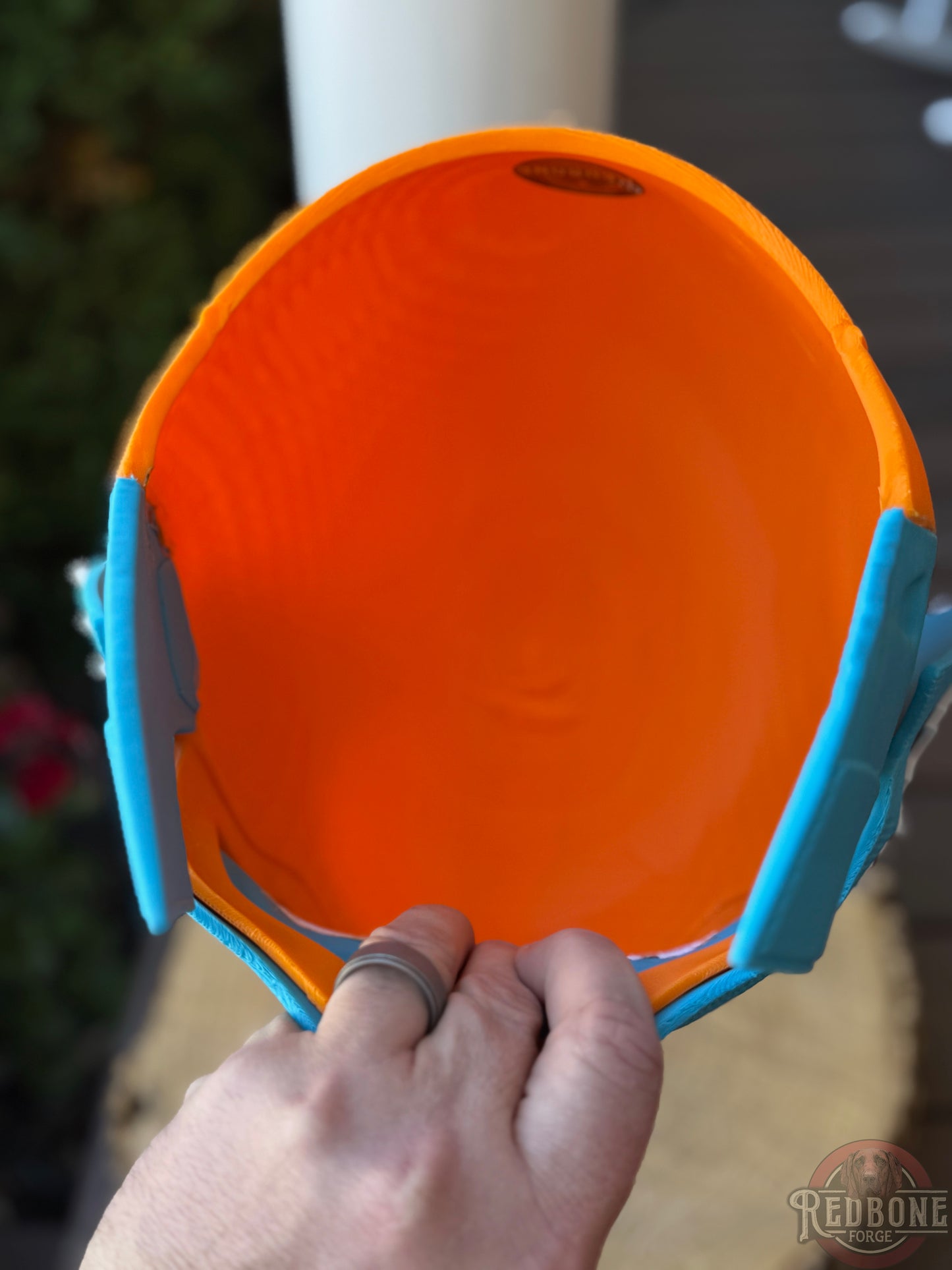 Miami-Inspired Teal & Orange Mutant Cowl