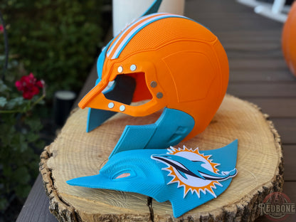 Miami-Inspired Teal & Orange Mutant Cowl