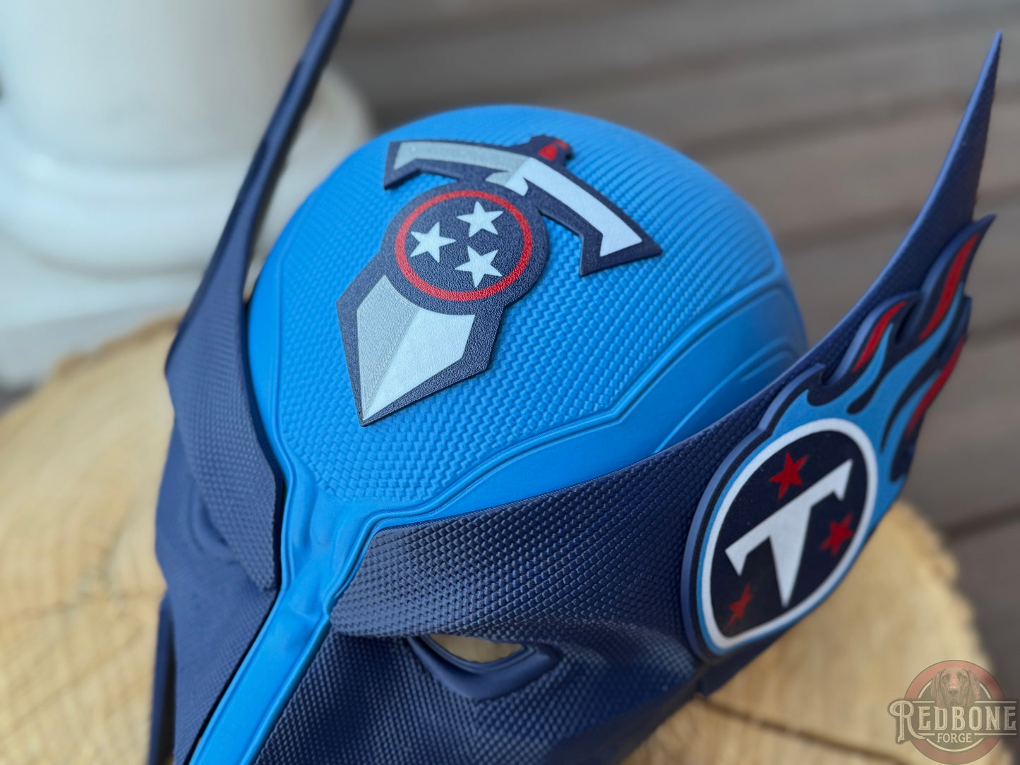 Tennessee-Inspired Blue, Red, & Navy Mutant Cowl