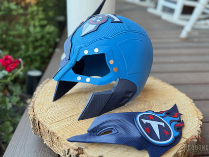 Tennessee-Inspired Blue, Red, & Navy Mutant Cowl