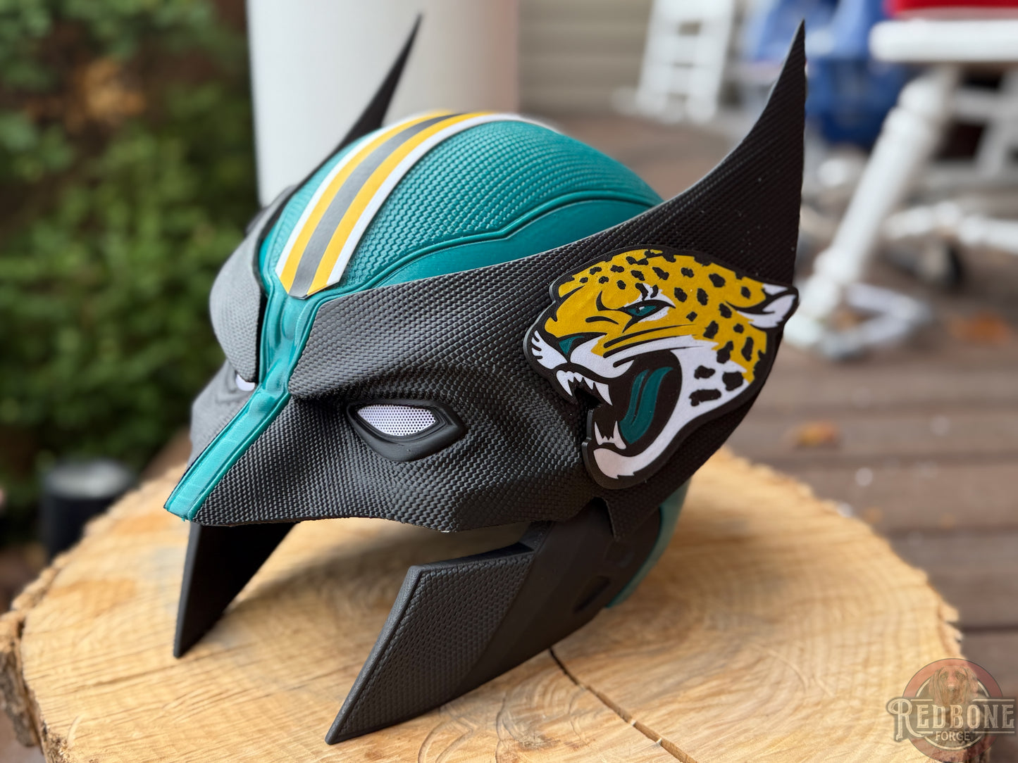 Jacksonville-Inspired Teal, Black, & Gold Mutant Cowl
