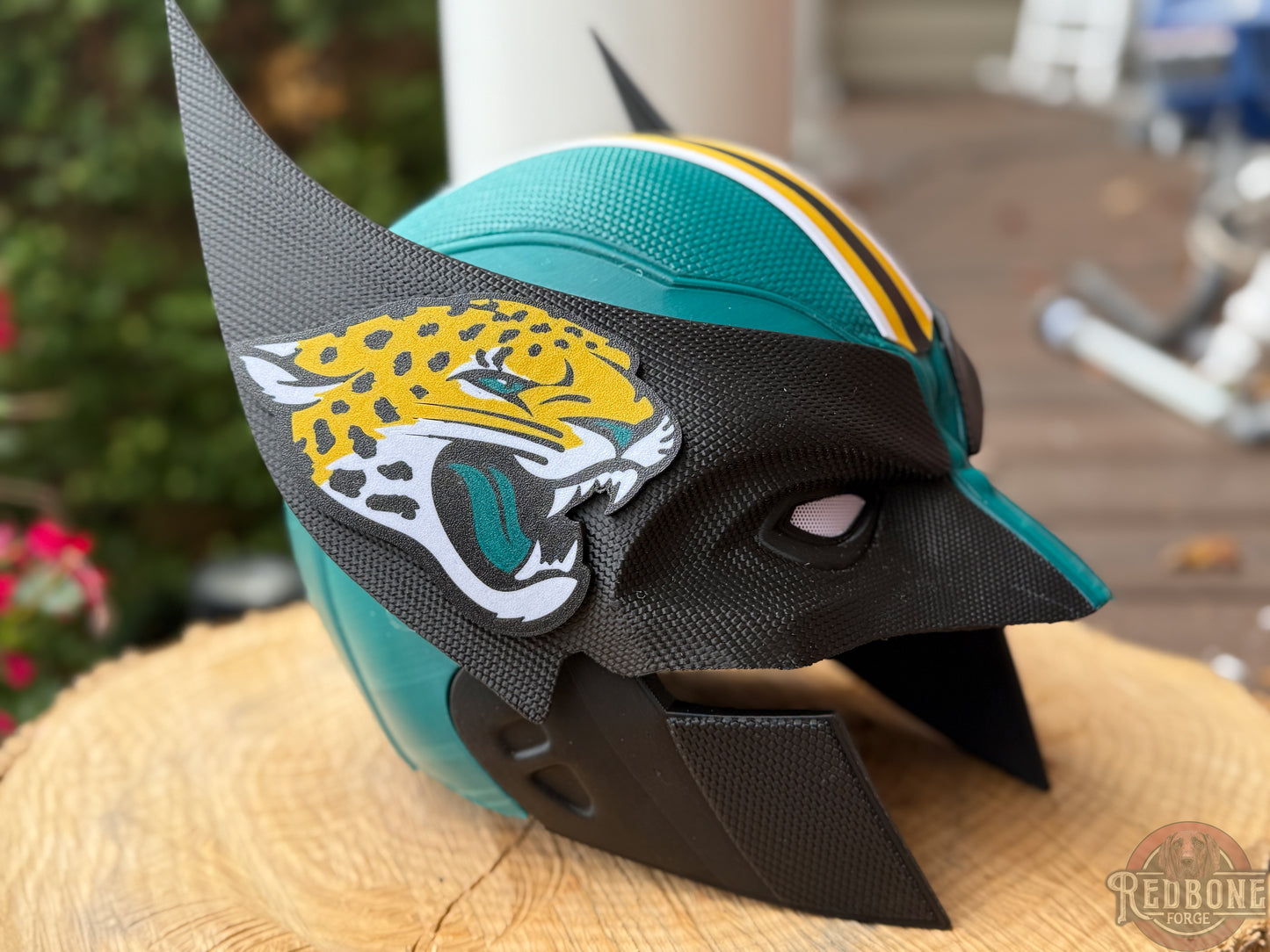 Jacksonville-Inspired Teal, Black, & Gold Mutant Cowl