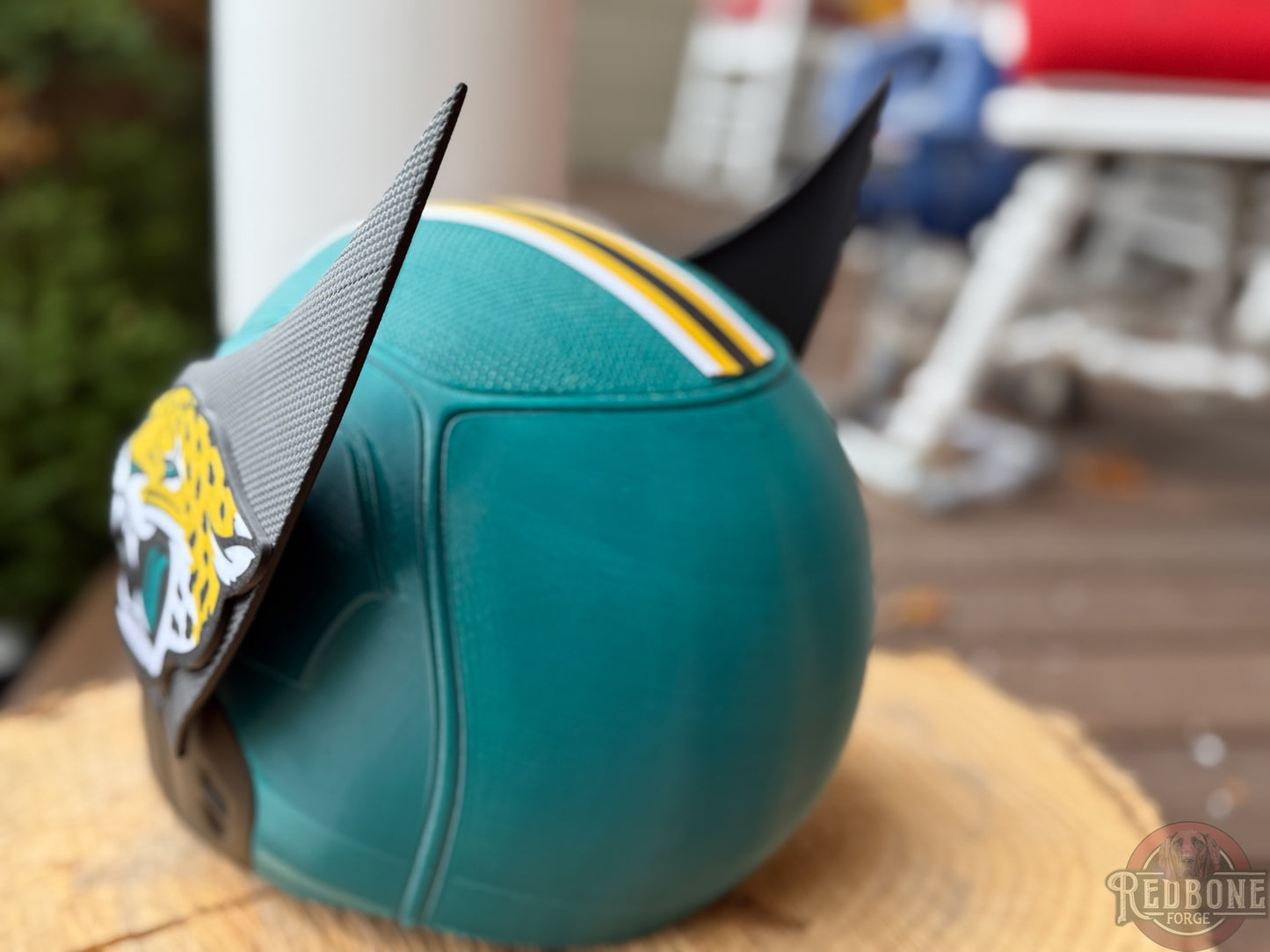 Jacksonville-Inspired Teal, Black, & Gold Mutant Cowl