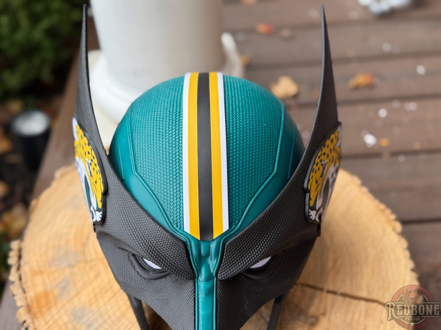 Jacksonville-Inspired Teal, Black, & Gold Mutant Cowl