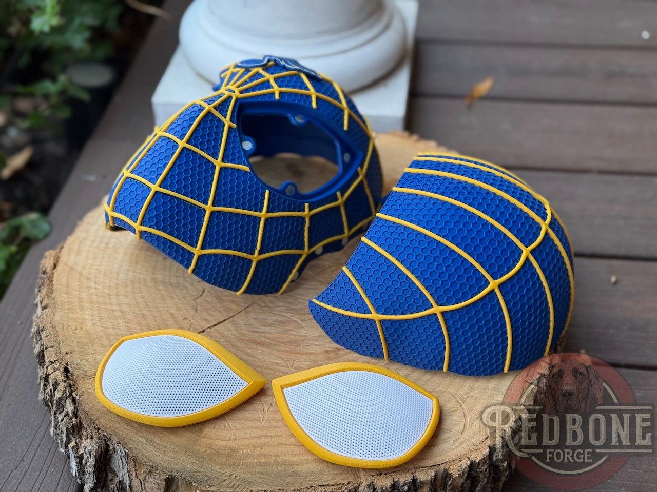 St. Louis-Inspired Hockey Web Slinger Mask