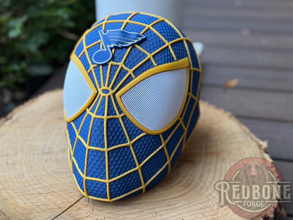 St. Louis-Inspired Hockey Web Slinger Mask