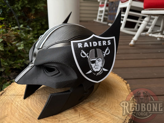 Vegas-Inspired Silver Metallic & Black Mutant Cowl