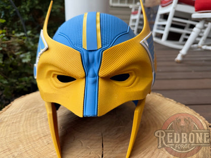 St. Louis Inspired Retro Blue & Yellow Mutant Cowl