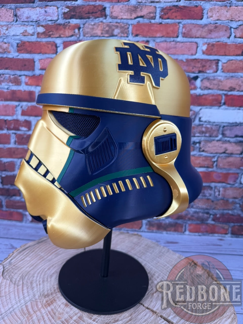 Notre Dame -Inspired Fighting Irish Stormtrooper Helmet