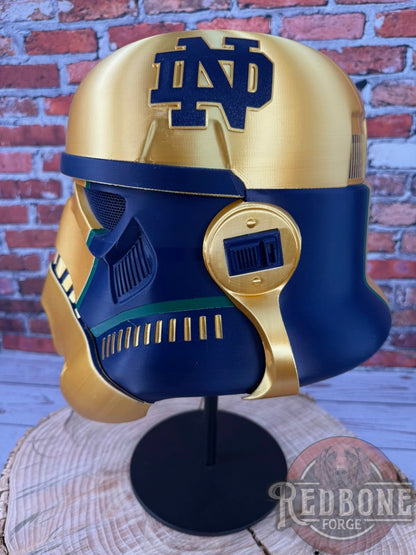 Notre Dame -Inspired Fighting Irish Stormtrooper Helmet