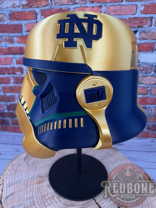 Notre Dame -Inspired Fighting Irish Stormtrooper Helmet