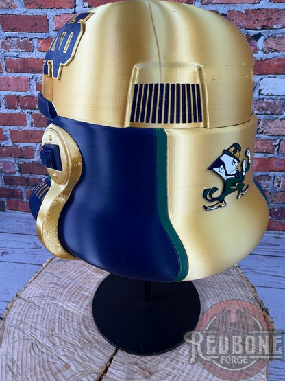 Notre Dame -Inspired Fighting Irish Stormtrooper Helmet