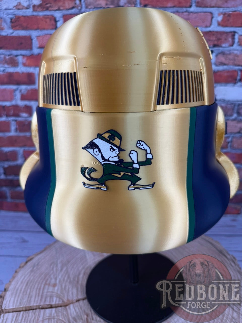 Notre Dame -Inspired Fighting Irish Stormtrooper Helmet