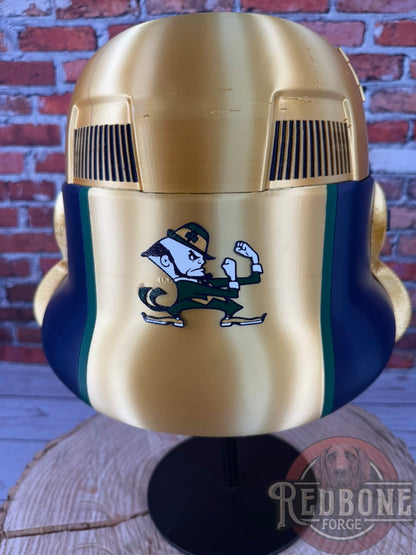 Notre Dame -Inspired Fighting Irish Stormtrooper Helmet