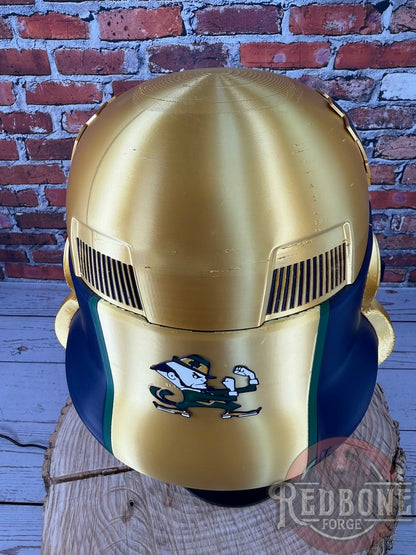 Notre Dame -Inspired Fighting Irish Stormtrooper Helmet