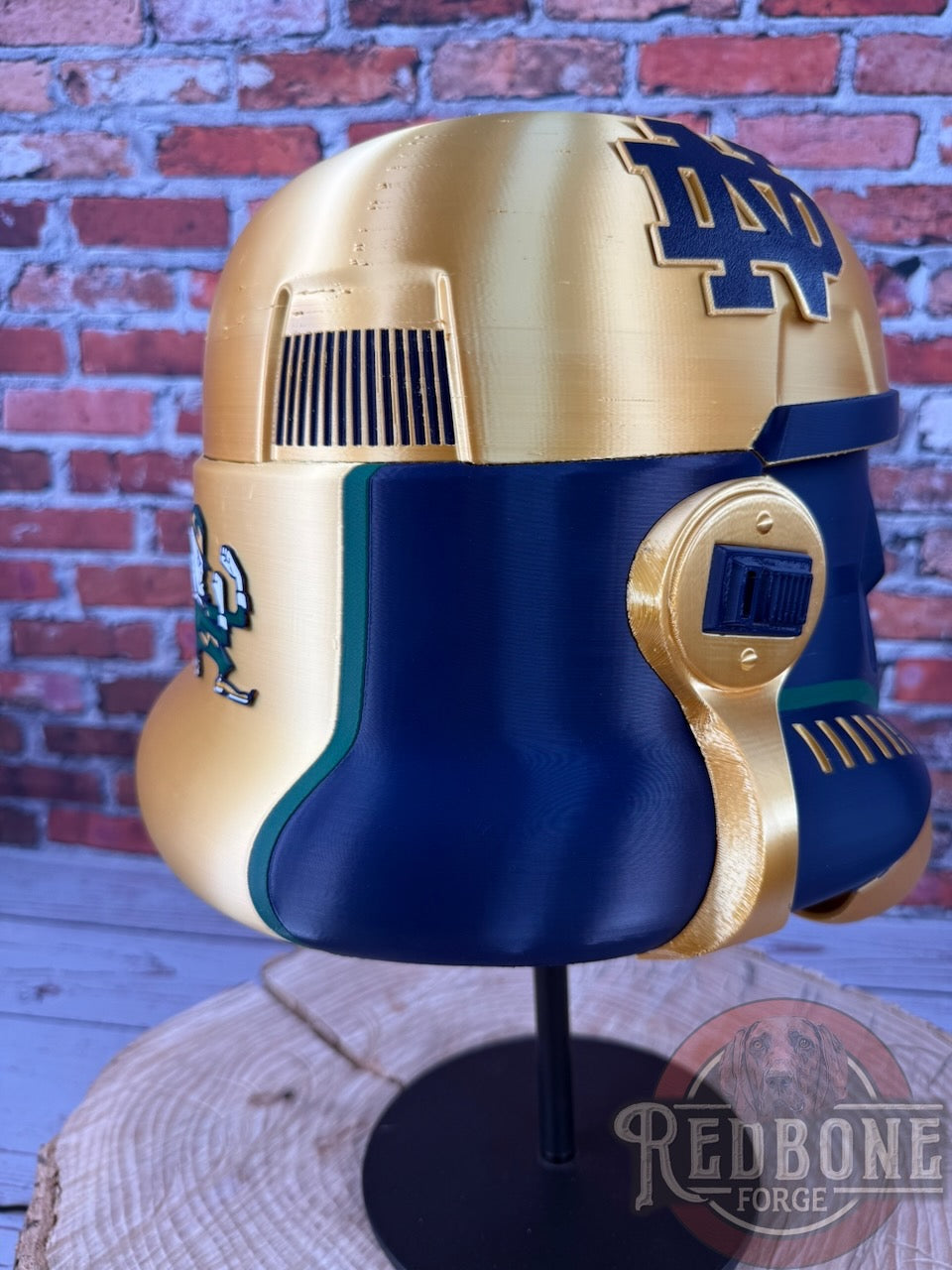 Notre Dame -Inspired Fighting Irish Stormtrooper Helmet
