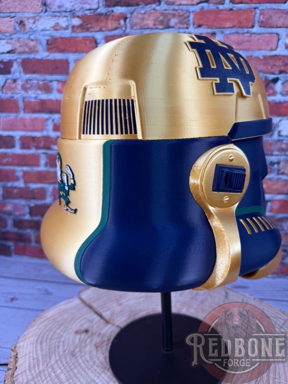 Notre Dame -Inspired Fighting Irish Stormtrooper Helmet