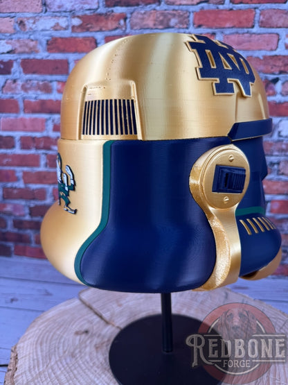 Notre Dame -Inspired Fighting Irish Stormtrooper Helmet