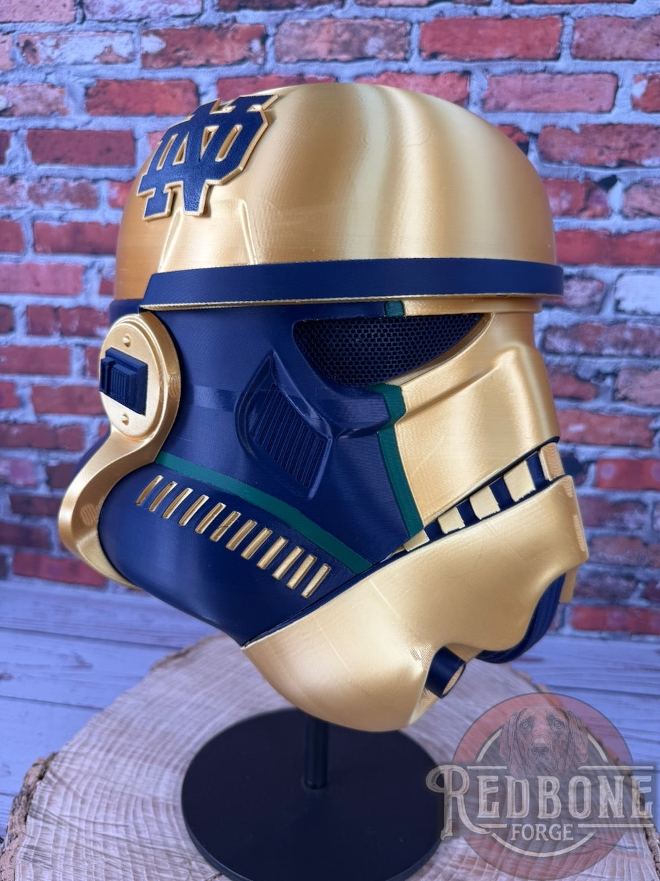 Notre Dame -Inspired Fighting Irish Stormtrooper Helmet