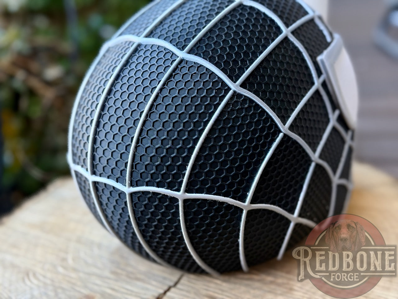 Black & Silver Raised Web Slinger Mask