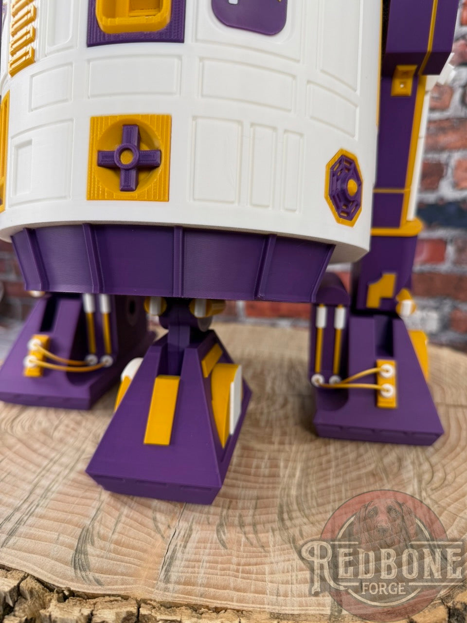 Vikings -Inspired R2 Minnesota Purple & Gold Astromech Droid