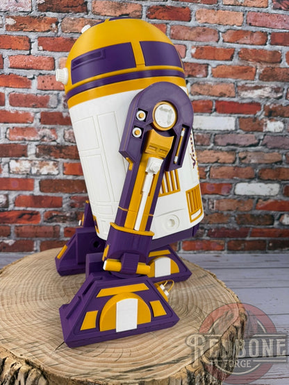 Vikings -Inspired R2 Minnesota Purple & Gold Astromech Droid