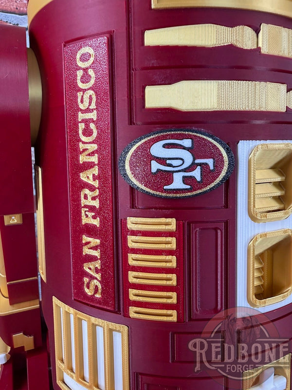 San Francisco 49Ers R2D2 3D Printed Helmet