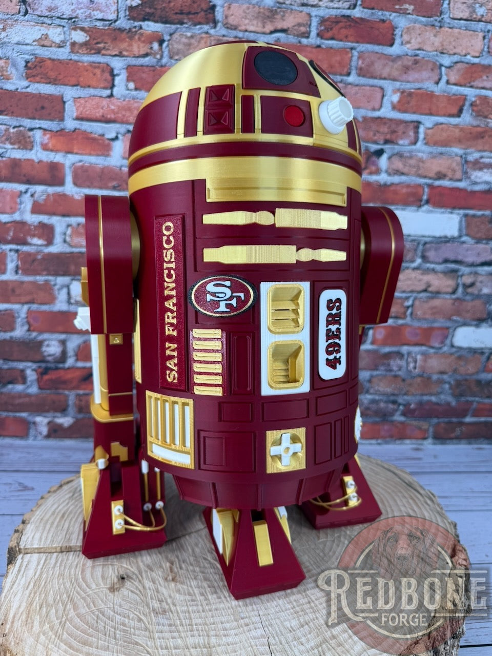 San Francisco 49Ers R2D2 3D Printed Helmet