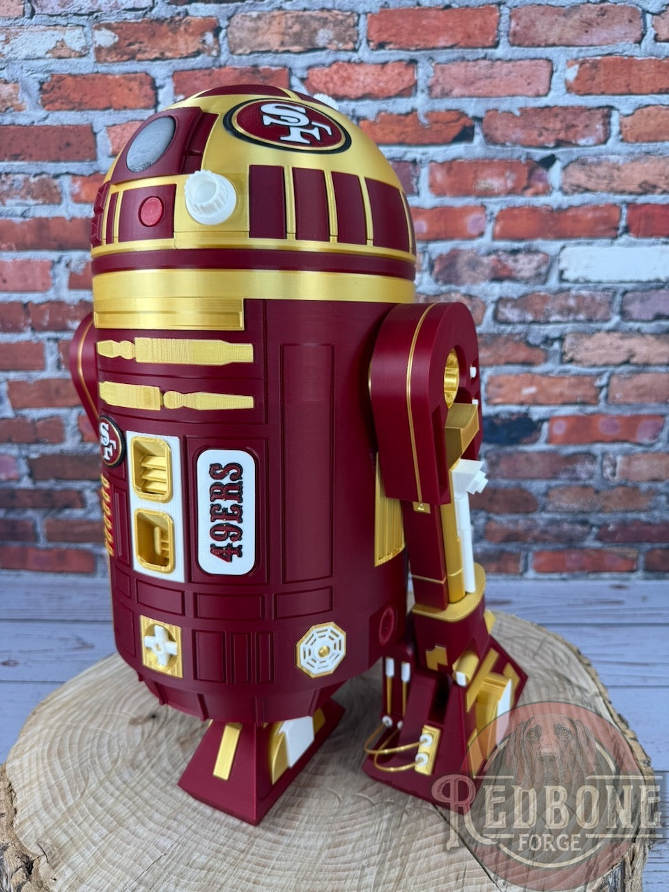 San Francisco-Inspired R2 49ers Red & Gold Astromech Droid