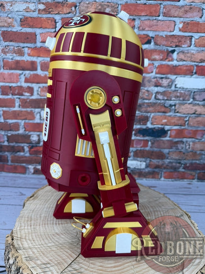 San Francisco-Inspired R2 49ers Red & Gold Astromech Droid