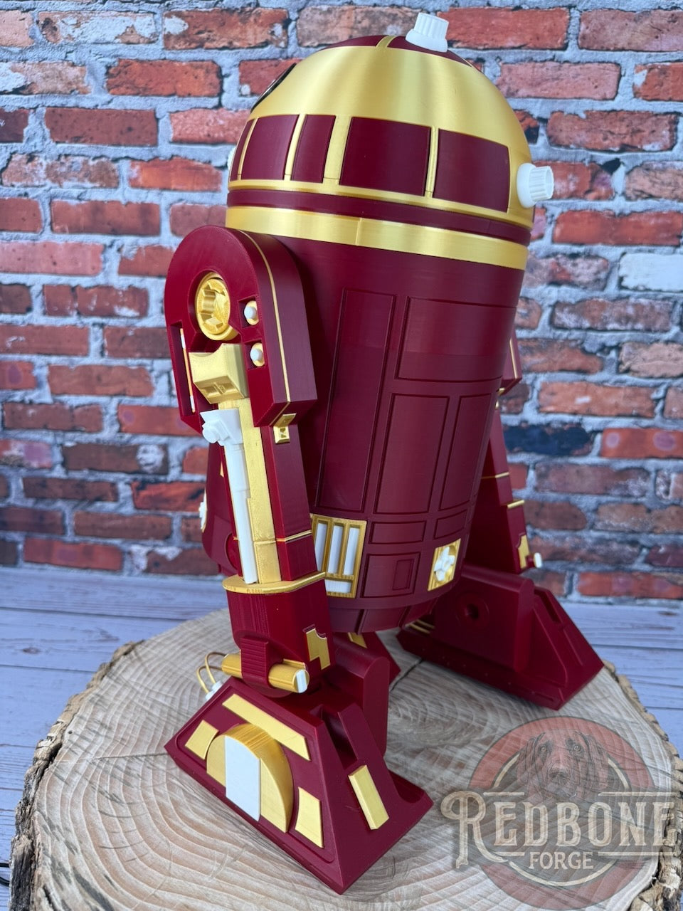 San Francisco-Inspired R2 49ers Red & Gold Astromech Droid