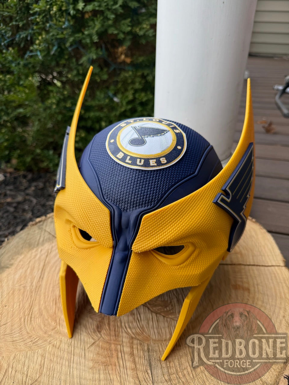 St. Louis Inspired Navy Blue & Yellow Mutant Cowl