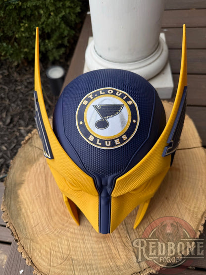 St. Louis Inspired Navy Blue & Yellow Mutant Cowl